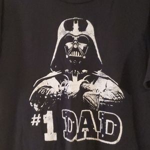 #1 dad darth vader t shirt